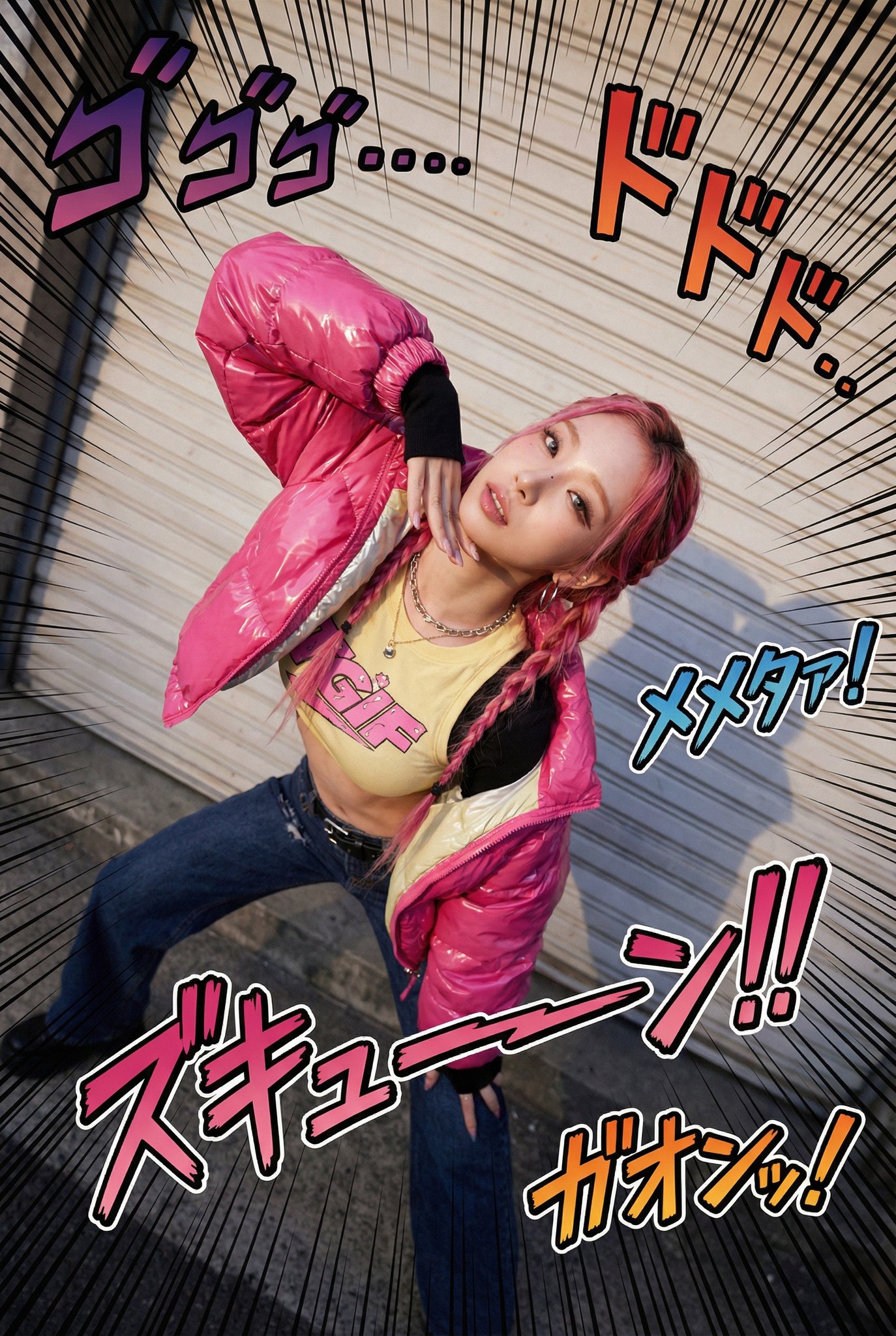 Preview of Photorealistic Photo Capturing JOJO Style