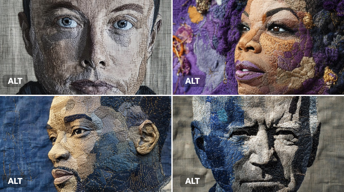 Preview of Embroidered Portrait