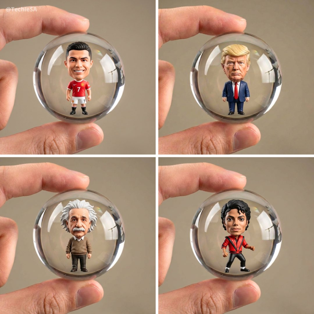 Preview of Character in a Transparent Glass Sphere Being Held