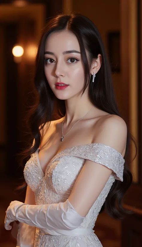 Gemini AI photo prompts — Woman in White Off-the-Shoulder Lace Wedding Dress Gemini AI photo prompts preview — Woman in White Off-the-Shoulder Lace Wedding Dress