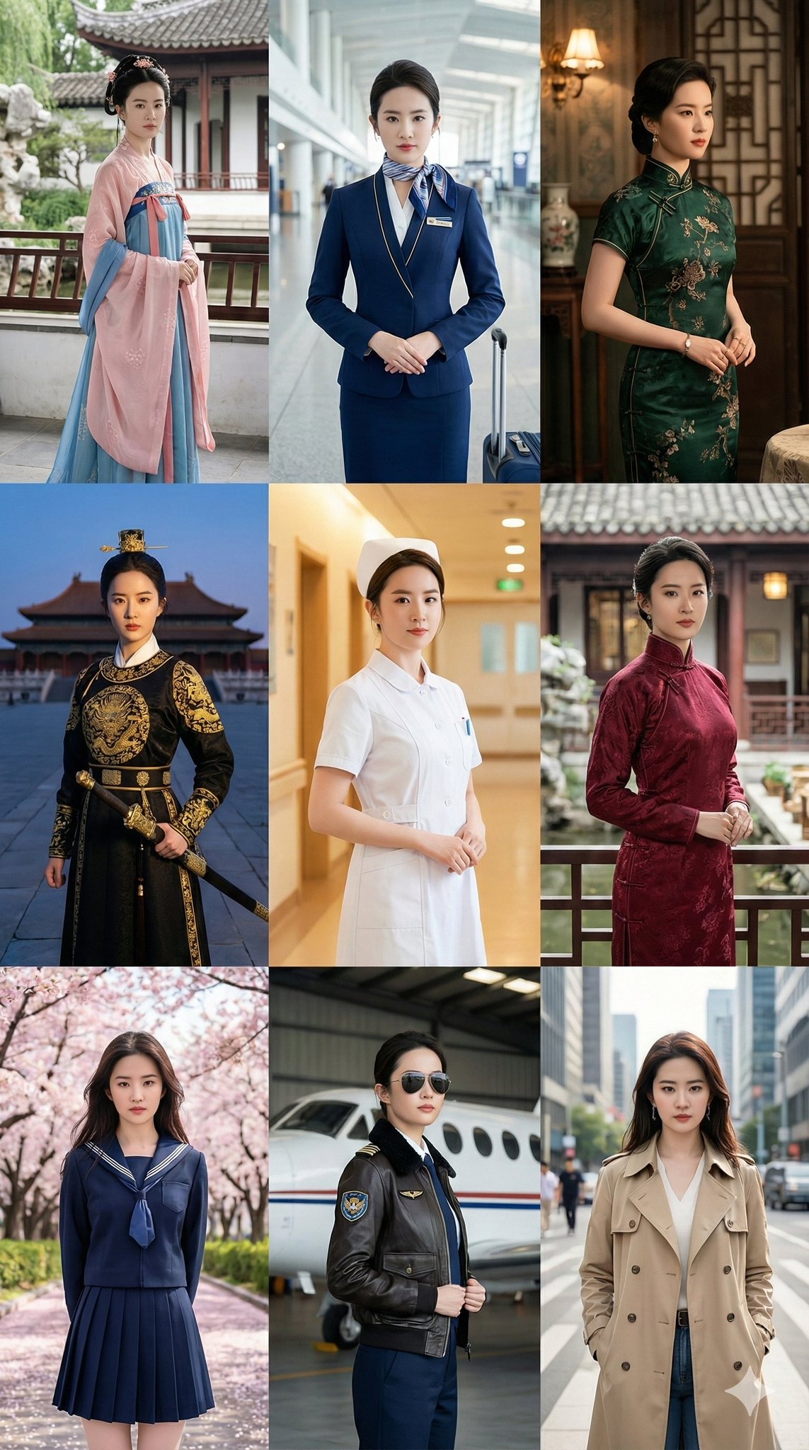 Preview of 9 Clothing Styles and Backgrounds of Characters Preview of 9 Clothing Styles and Backgrounds of Characters