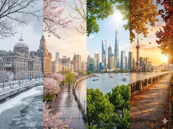 Gemini AI photo prompts preview — A Captivating Four Seasons Scroll