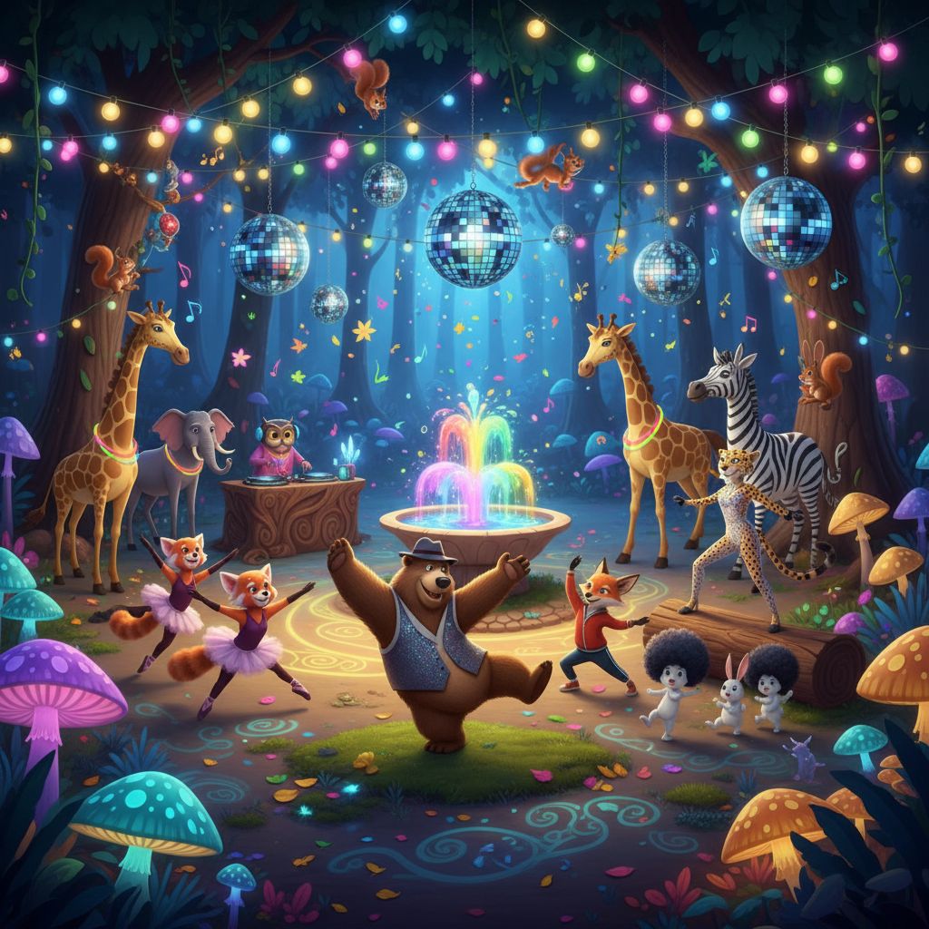 Gemini AI photo prompts preview — Animated Dance Party